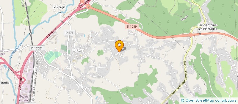 localisation de l'entreprise STORIANE  USSAC