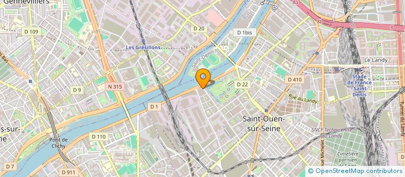 localisation de l'entreprise STORIES WE TELL à SAINT-OUEN-SUR-SEINE
