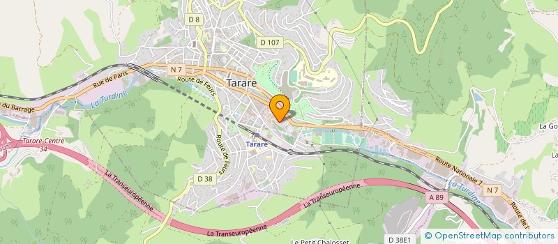 localisation de l'entreprise STORIMAGE à TARARE