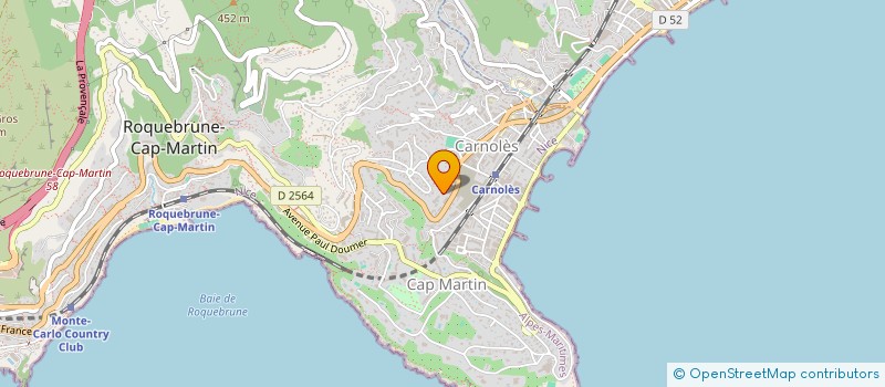 localisation de l'entreprise STORM à ROQUEBRUNE-CAP-MARTIN