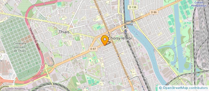 localisation de l'entreprise STORM LAB à CHOISY-LE-ROI