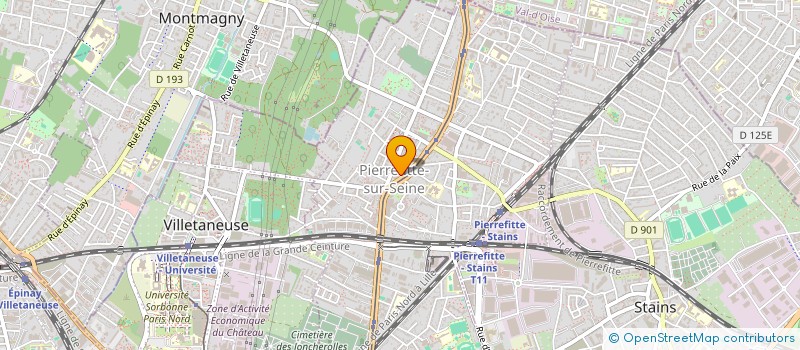 localisation de l'entreprise STORME  PIERREFITTE-SUR-SEINE
