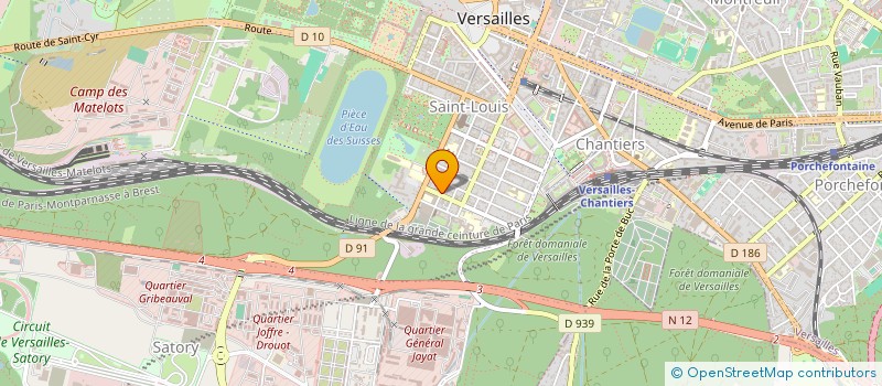 localisation de l'entreprise STORTEAM à VERSAILLES