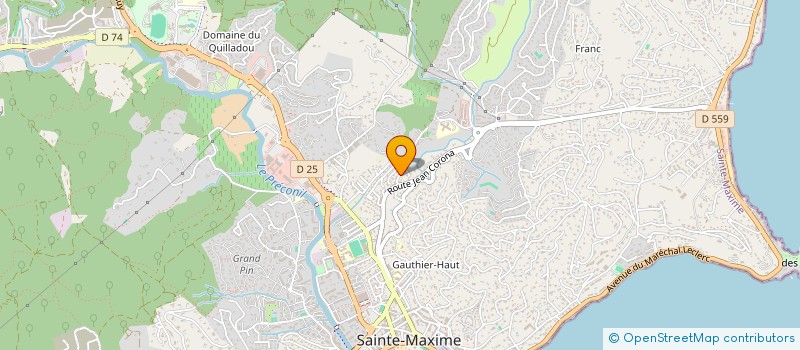 localisation de l'entreprise STORY à SAINTE-MAXIME