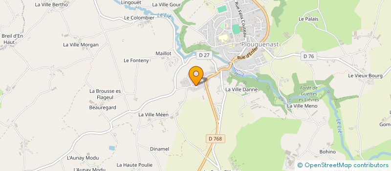 localisation de l'entreprise STORY PIERRE  PLOUGUENAST-LANGAST