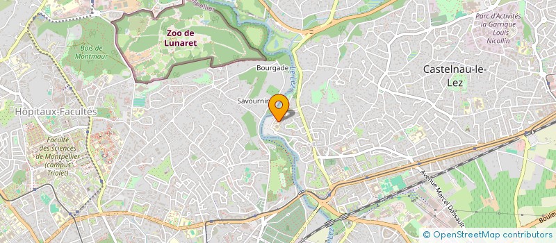 localisation de l'entreprise STOURBE. ORTHO  CASTELNAU-LE-LEZ