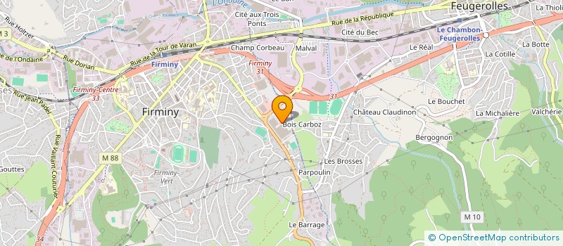 localisation de l'entreprise STOW FIRMINY  FIRMINY