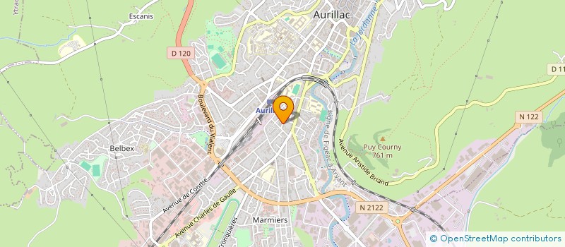 localisation de l'entreprise STP à AURILLAC