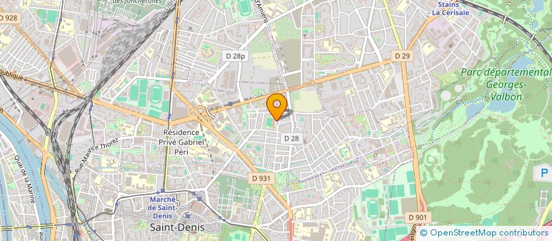 localisation de l'entreprise STP à SAINT-DENIS