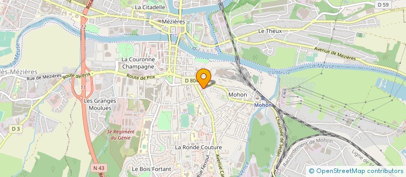 localisation de l'entreprise STP à CHARLEVILLE-MEZIERES