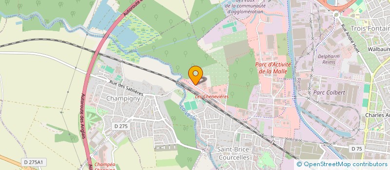 localisation de l'entreprise STP CHAMPAGNE - SCIAGE TOUTES PRESTATIONS  SAINT-BRICE-COURCELLES