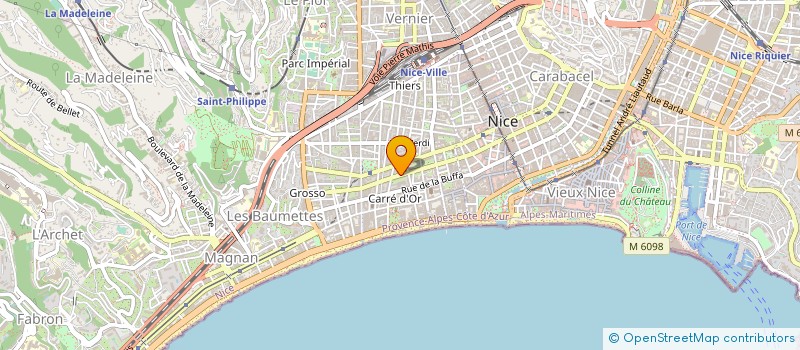 localisation de l'entreprise STP CHARPENTES COUVERTURES à NICE