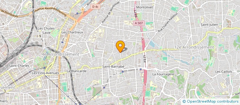 localisation de l'entreprise STP DIAGNOSTIC à MARSEILLE