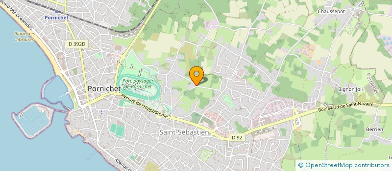 localisation de l'entreprise STP IMMO à PORNICHET