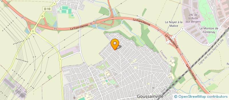 localisation de l'entreprise STP PLAQUISTE  GOUSSAINVILLE