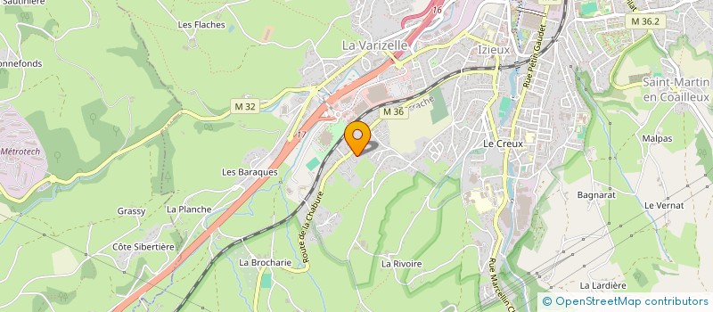 localisation de l'entreprise STP RESEAUX à SAINT-CHAMOND