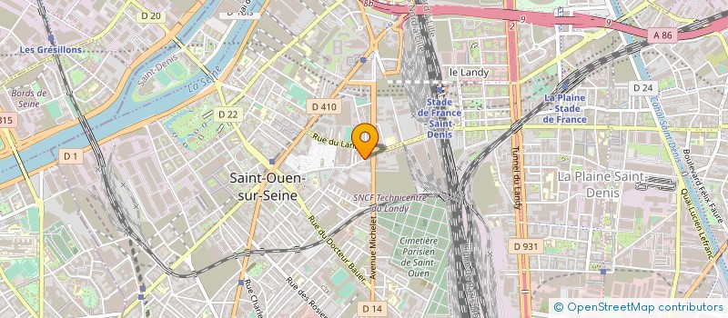 localisation de l'entreprise STP SERVICES à SAINT-OUEN-SUR-SEINE