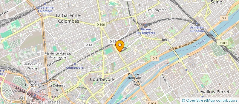 localisation de l'entreprise STP SOCIETE DE TRAVAUX DE PEINTURE à COURBEVOIE