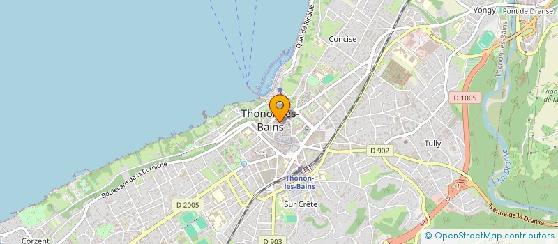 localisation de l'entreprise STP THONON à THONON-LES-BAINS