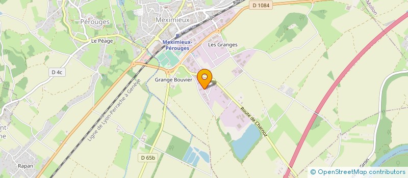 localisation de l'entreprise STP2R à MEXIMIEUX