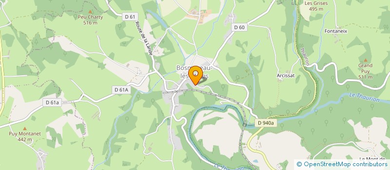 localisation de l'entreprise STPBA SOC TP BAT ET ASSAINIS à BOSMOREAU-LES-MINES