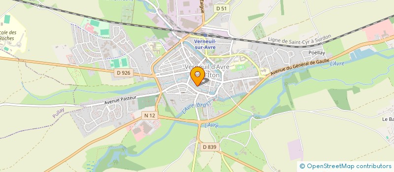 localisation de l'entreprise STPC à VERNEUIL D'AVRE ET D'ITON