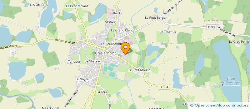 localisation de l'entreprise STPH à CHALAMONT