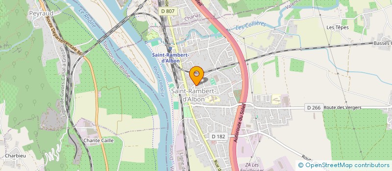 localisation de l'entreprise STPI à SAINT-RAMBERT-D'ALBON