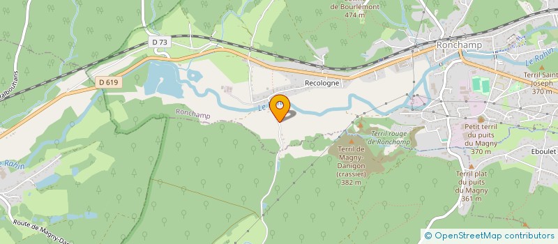 localisation de l'entreprise STPI ROUTE  RONCHAMP