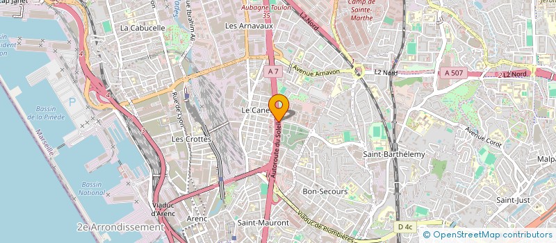 localisation de l'entreprise STPI SECURITE  MARSEILLE