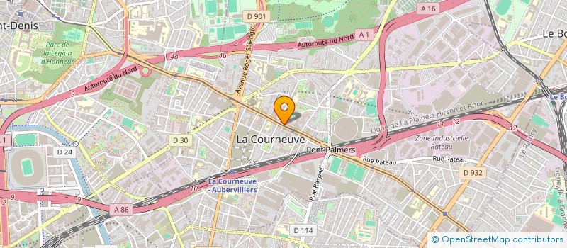 localisation de l'entreprise STPIERREDIS à LA COURNEUVE