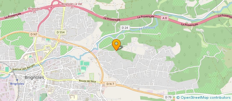 localisation de l'entreprise STPJ à BRIGNOLES