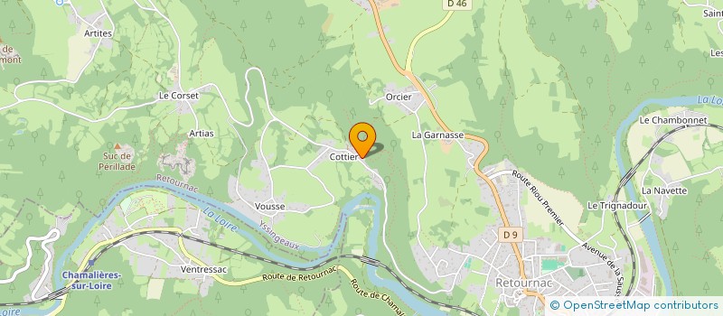 localisation de l'entreprise STPL  RETOURNAC