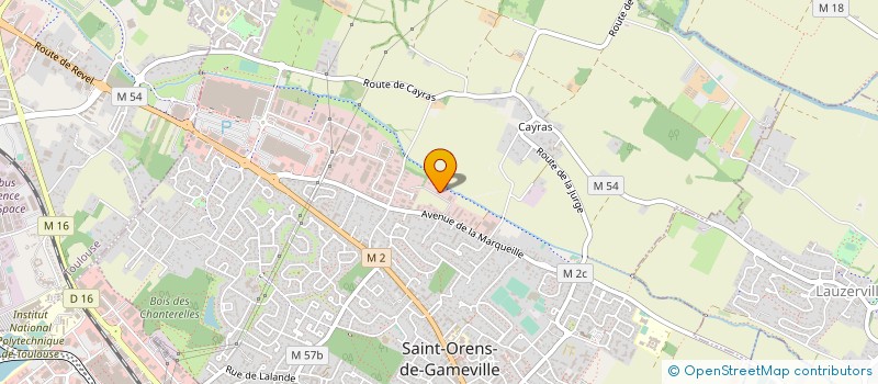 localisation de l'entreprise STPLM à SAINT-ORENS-DE-GAMEVILLE