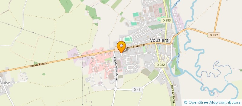 localisation de l'entreprise STPM  VOUZIERS