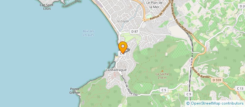 localisation de l'entreprise STPM à SAINT-CYR-SUR-MER