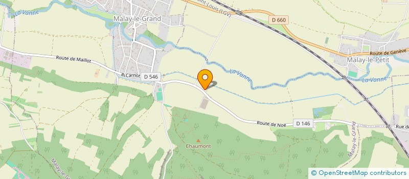 localisation de l'entreprise STPM  MALAY-LE-GRAND