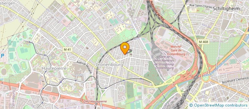 localisation de l'entreprise STPRO à STRASBOURG
