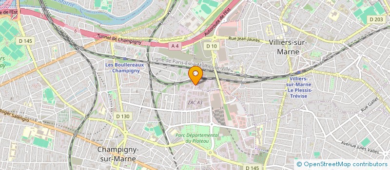 localisation de l'entreprise STR 2 à CHAMPIGNY-SUR-MARNE