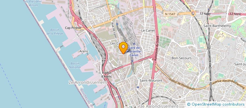 localisation de l'entreprise STR à MARSEILLE