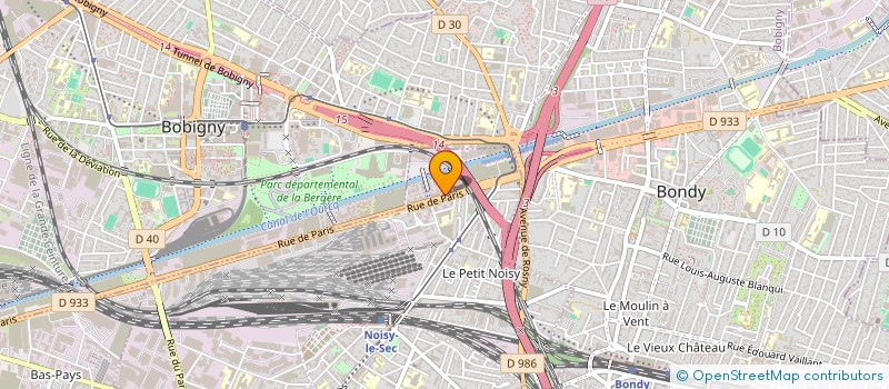 localisation de l'entreprise STR à NOISY-LE-SEC