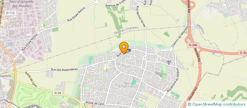 localisation de l'entreprise STR  CHASSIEU