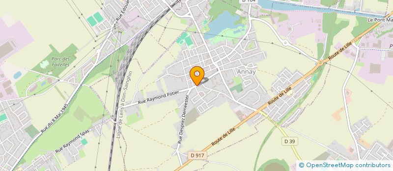 localisation de l'entreprise STR FINANCES  ANNAY