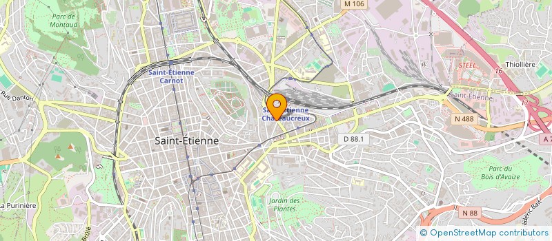 localisation de l'entreprise STR@TEGIS INTERNATIONAL à SAINT-ETIENNE