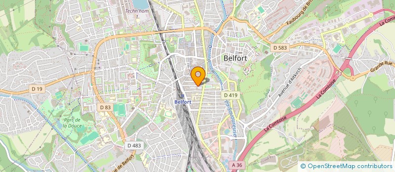 localisation de l'entreprise STRACT IMMO à BELFORT