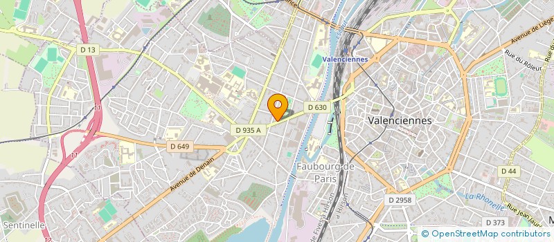 localisation de l'entreprise STRADA TP à VALENCIENNES
