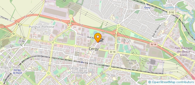 localisation de l'entreprise STRADAL à CERGY
