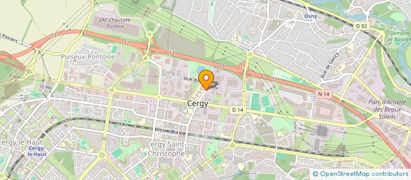 localisation de l'entreprise STRADAL  CERGY