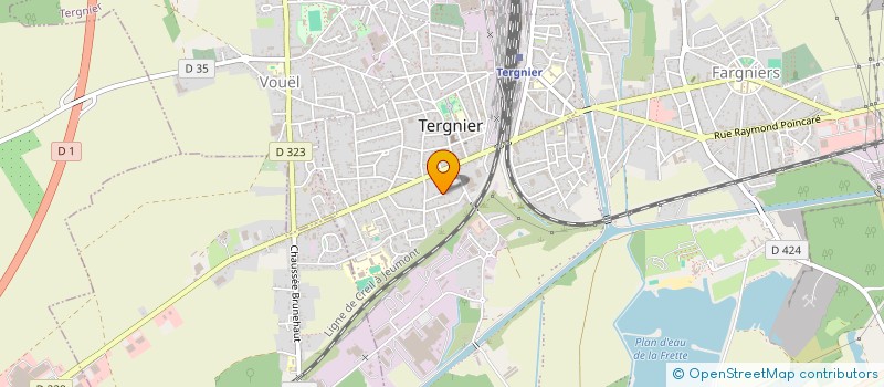 localisation de l'entreprise STRADALE FILMS  TERGNIER