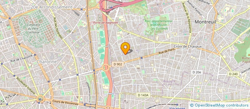 localisation de l'entreprise STRADE VARIE à MONTREUIL